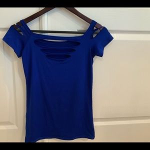 Royal blue top